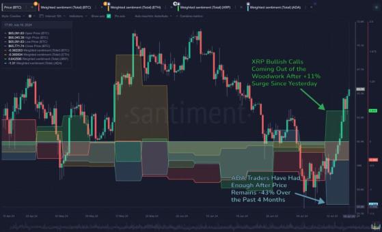 Инвесторы заинтересовались XRP и списали со счетов Cardano