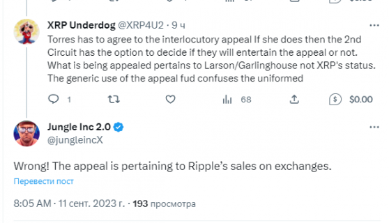 Прогноз по падению XRP на 30-40% поддержан снижением биткоина до $25000