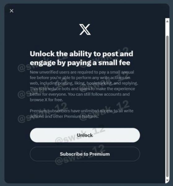 У новых пользователей X будут удерживать плату за сообщения
