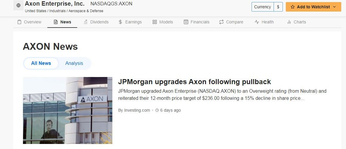 Новости Axon