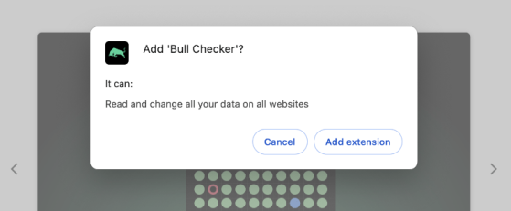 Расширение Bull Checker для Chrome крадёт SOL у пользователей